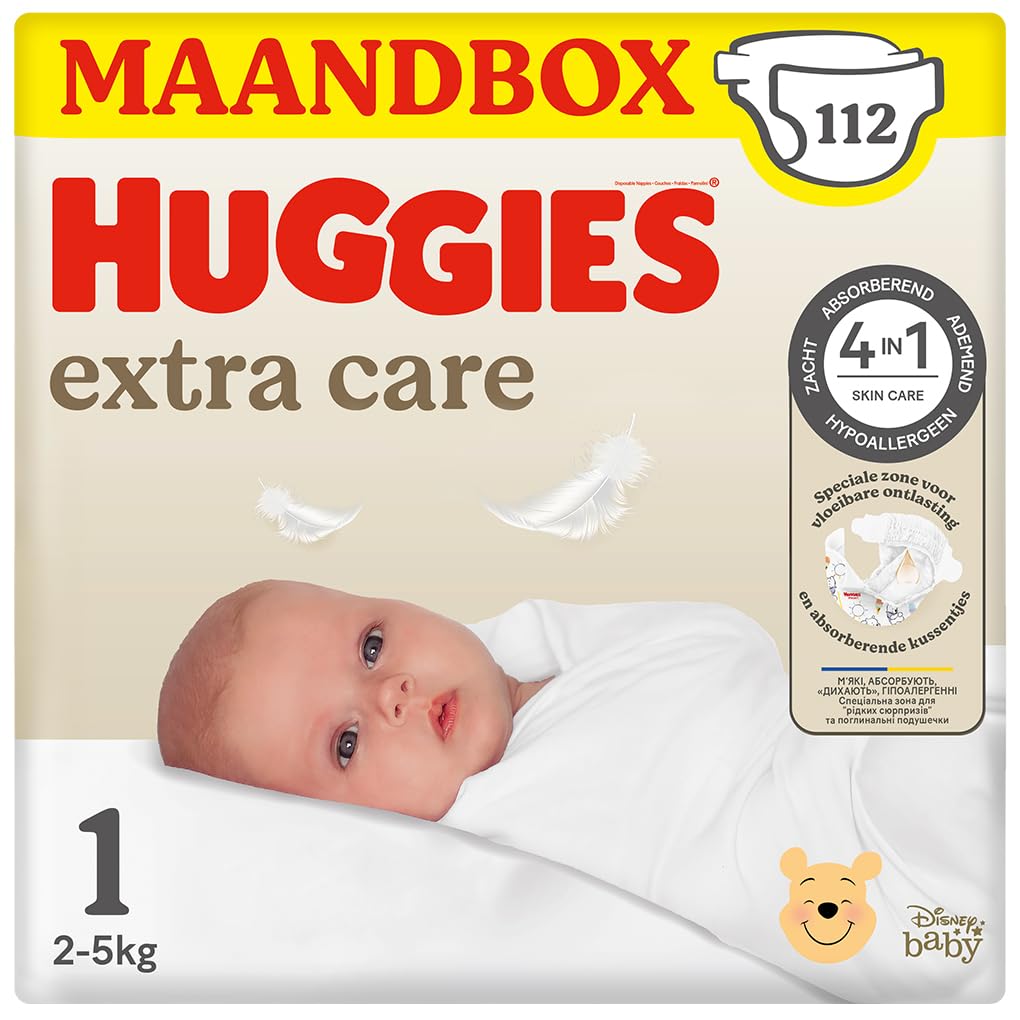 Huggies Bebè Extra Care Pannolini Taglia 1 (2-5 kg) 112 pannolini