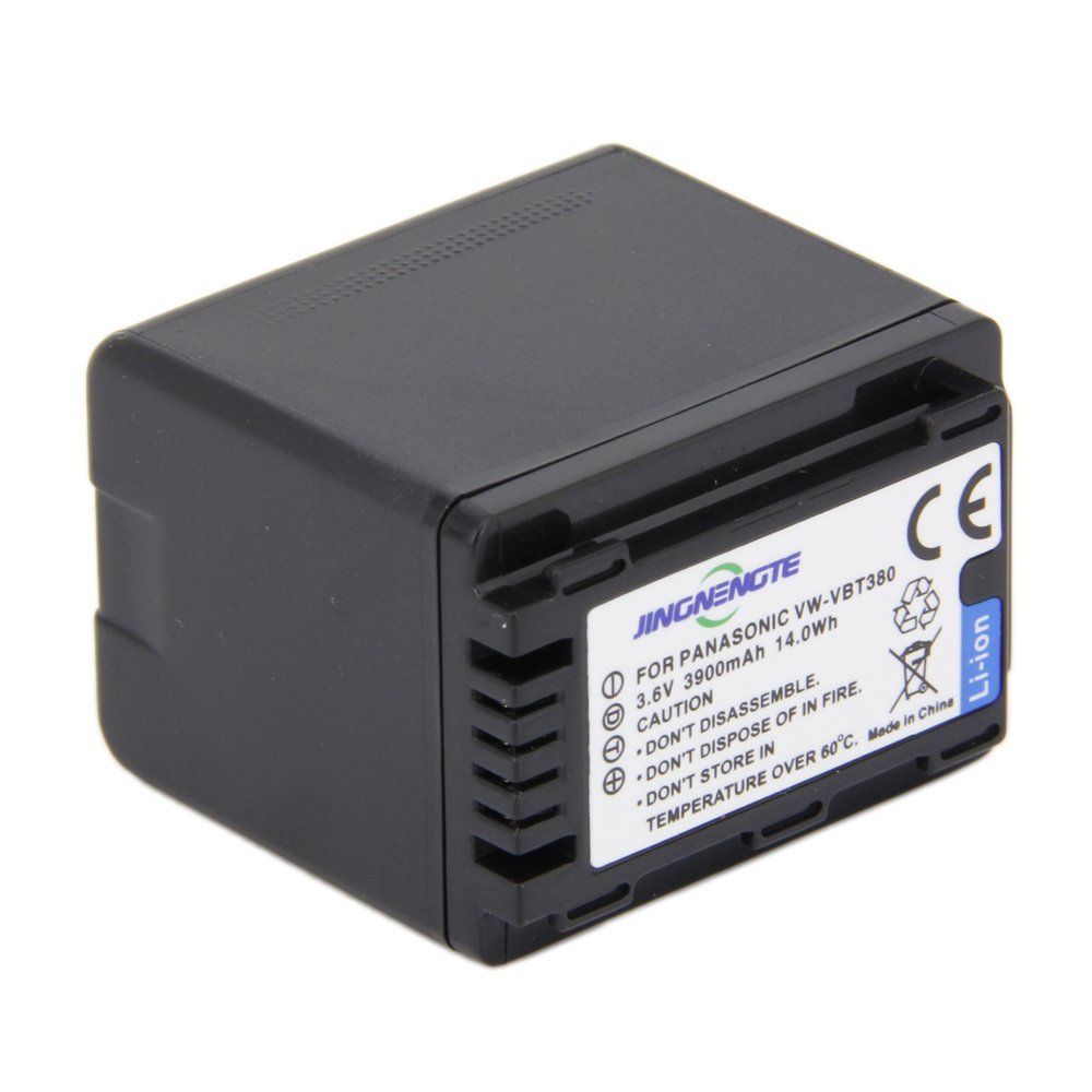 BOOSHOW PDTXCLS Hiarkio K-Musculo JINGNENGTE VW-VBT380 3900mAh Camcorder Lithium-Ion Battery Pack Full Decoded for Panasonic V720 710 V520 510 V210 V110 VW-VBT190 VW-VBT380-K