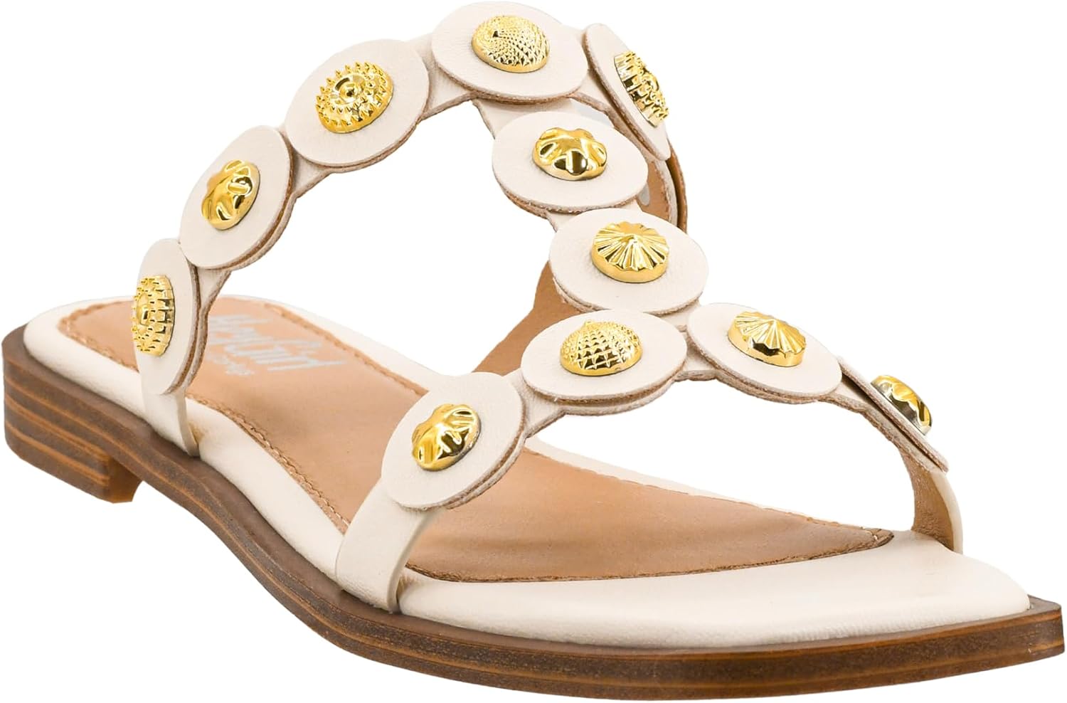 Corkys Footwear Hey Girl Women’s Beach What Sandal – Featuring Circle Motif Straps with Metal Embellishments and a Lightly Padded Insole - Casual Chic Summer Sandals