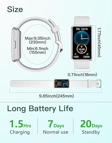 Miniatura 7 de HUAKUA IP68 - Reloj de fitness para hombres, mujeres y niños, sin Bluetooth, sin aplicación, sin necesidad de teléfono, impermeable con pantalla