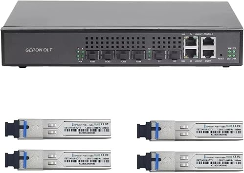 SFP Module EPON OLT 4PON Ports FTTH CATV GEPON Fiber Optic 1.25G PX20++++ Onu 9DB SFP Module4EPON 4PCS 9DB Ver.1