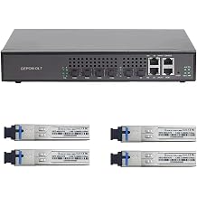 SFP Module EPON OLT 4PON Ports FTTH CATV GEPON Fiber Optic 1.25G PX20++++ Onu 9DB SFP Module4EPON 4PCS 9DB Ver.2