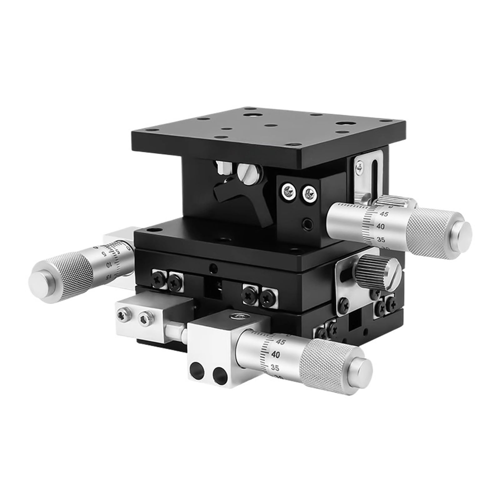MYXJGNAIY XYZ Axis Displacement Platform Three-axis Manual Fine-Tuning Lifting Optical Mobile Sliding Table LD60/40/125(LD40-LM (XYZ 3D))