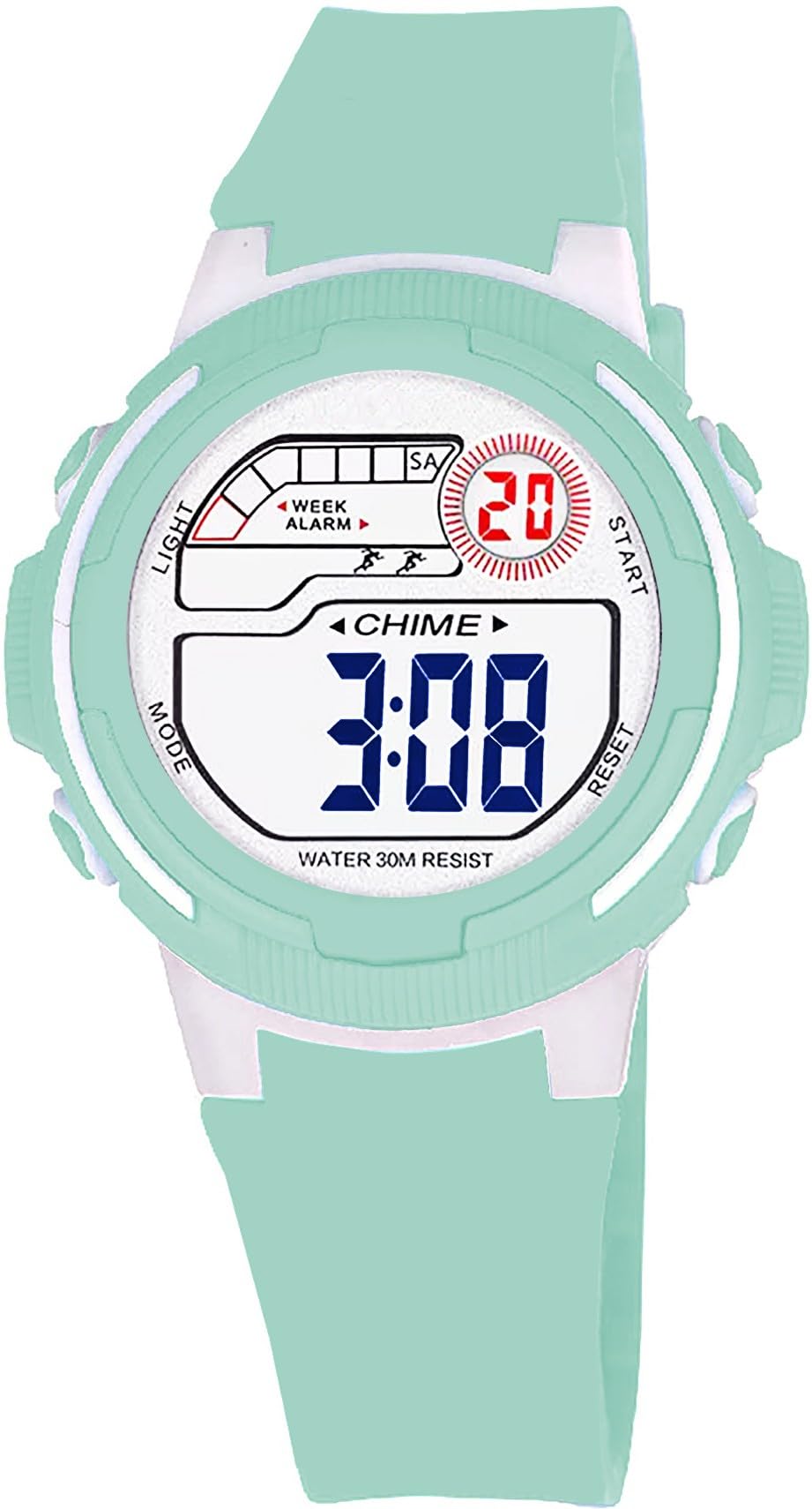 Time Up New Launch Multi-Color Sports Dial Alarm & Stopwatch 5-14 Years Kids Sports Digital Watch - for Boys & Girls () D8569-9 (B0D479CX6S) Amazon Price History, Amazon Price Tracker