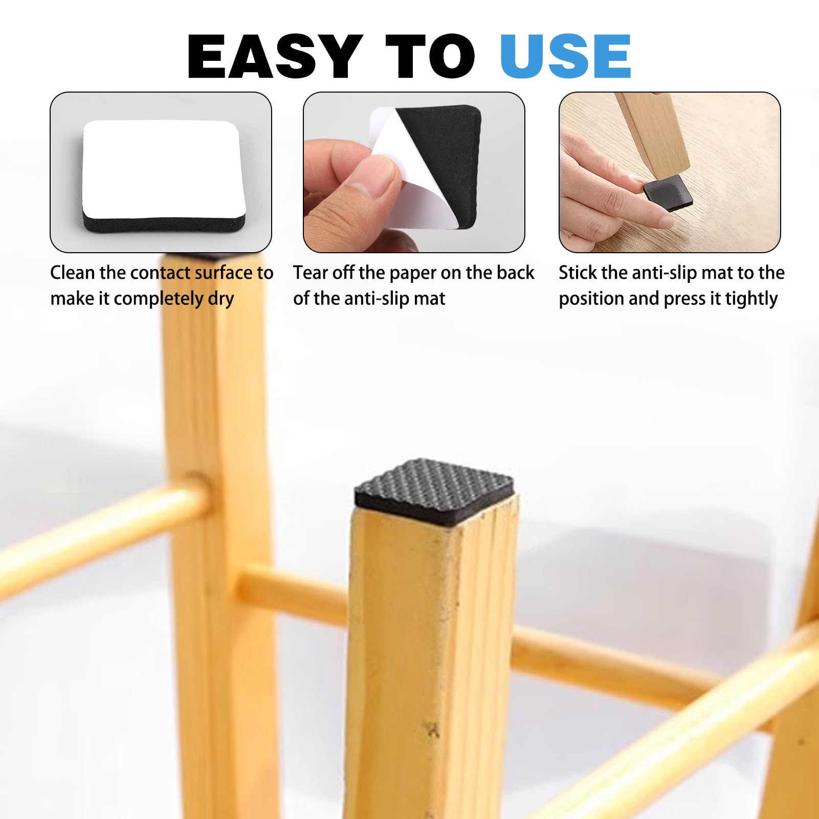 Non Slip Furniture Pads 12pcs 101mm Furniture Grippers,Feet for Furniture Legs - Image 3