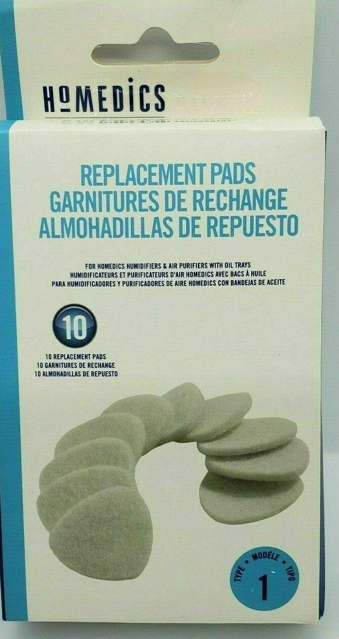 Homedics TotalClean Essential Oil Replacement Microfiber Pads, 10 Pack - Works with Homedics Humidifiers and Air Purifiers with Oil Tray, Renew and Refresh Your Air