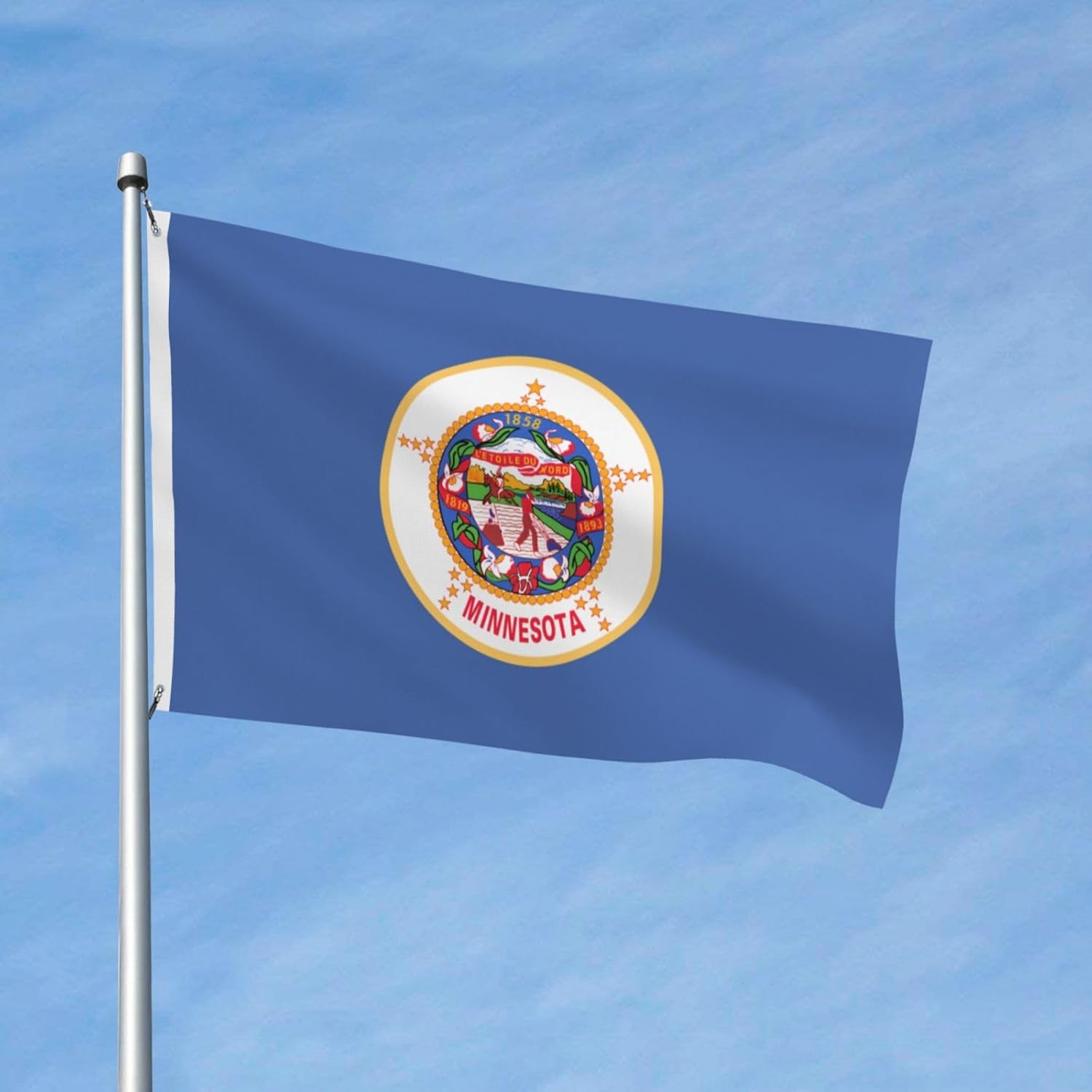 Minnesota Flag Flag, 5 x 8 FT Deco Flags Double Sided UV protection Fade Resistant, Flag Banner For Party Garden Lawn Yard Home Indoor Outdoor Decorations