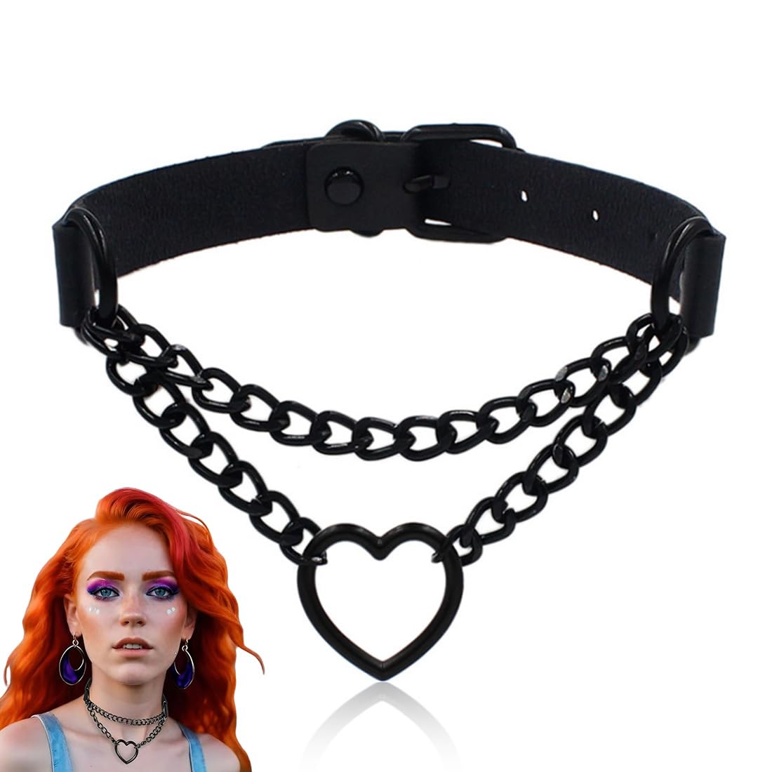 Choker Con Cadenas Accesorios Punk Para Hombre Arnes Gótico | Meses sin