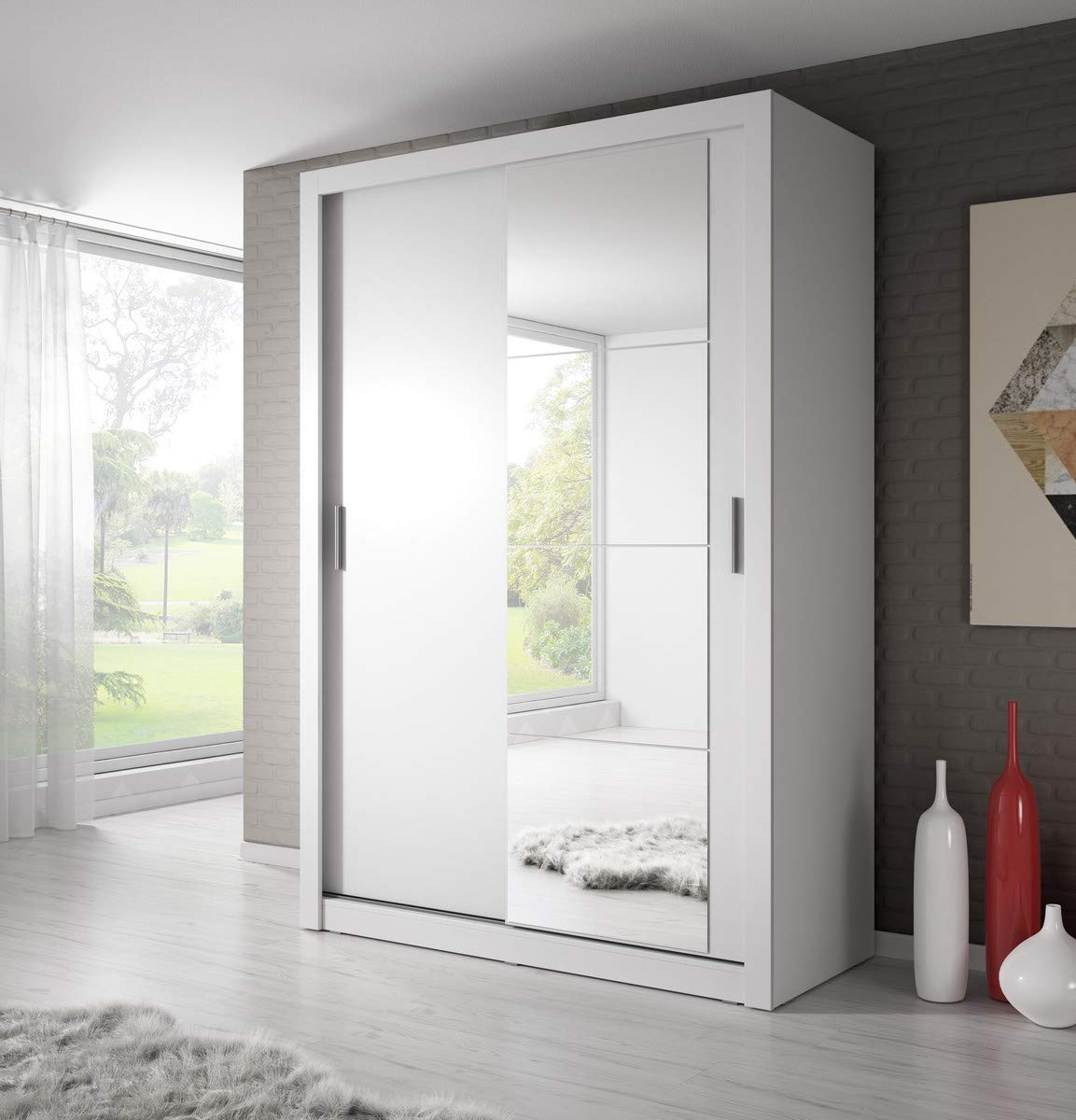 Kledingkast Lynn 3-deurs 200.1x 147 x 61.7 cm aanbieding bij Leen Bakker