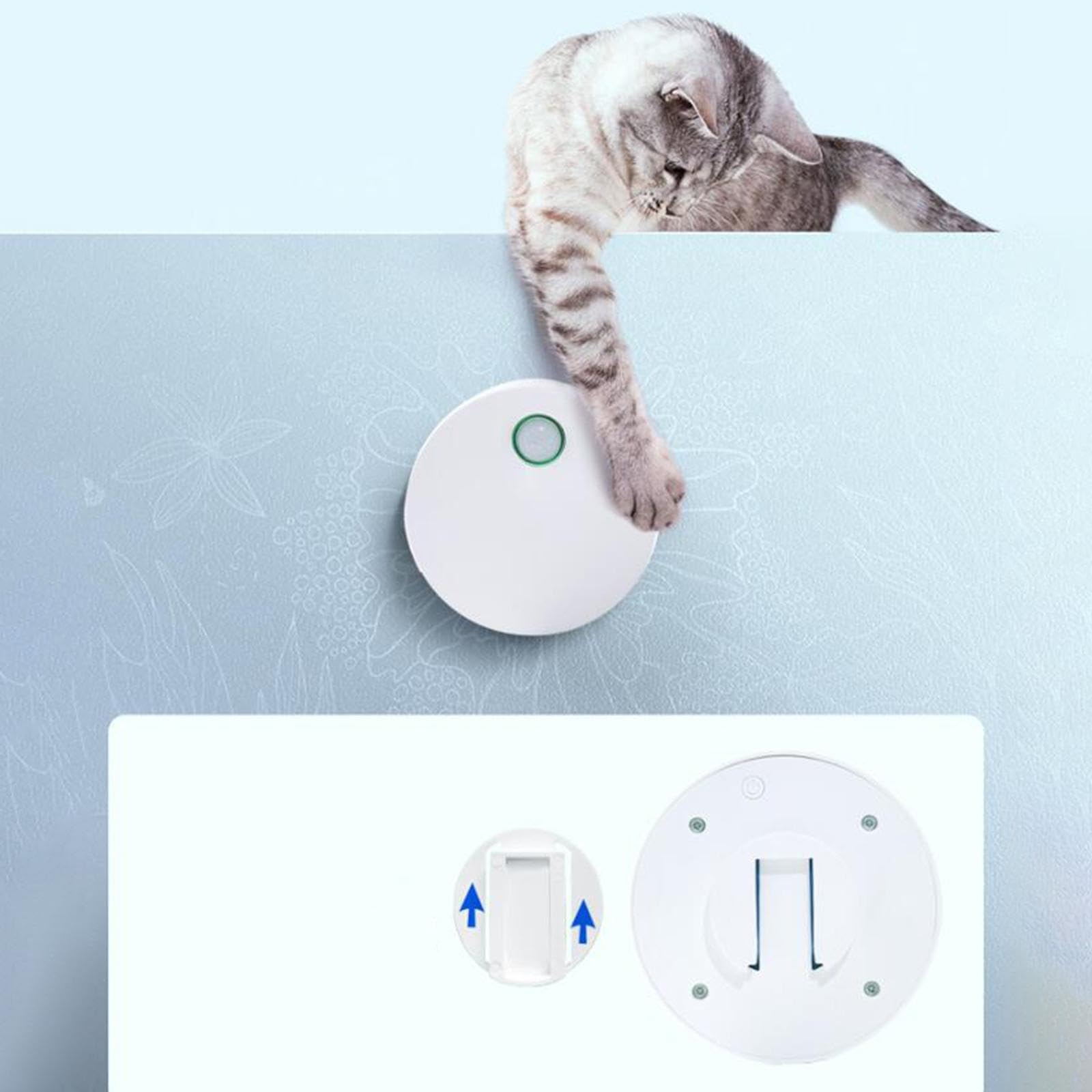 Automatique pour Litière pour Chat, Purificateur d'air sans Odeur, par USB, en Polypropylène, Idéal pour Le Salo, Brancher