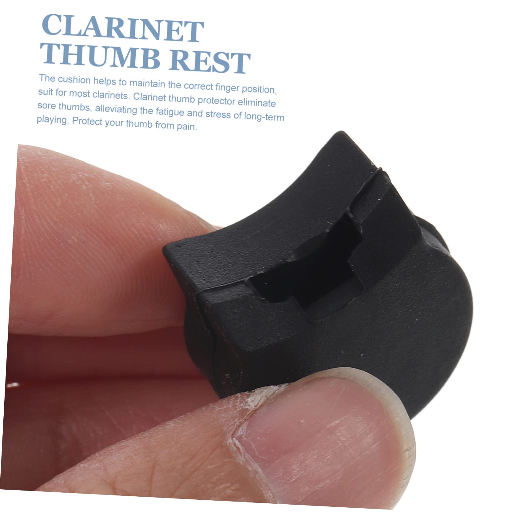 BESTonZON Silicone Clarinet Thumb Rest Covers 8 Pack Comfortable Pad for Clarinet and Oboe Accessories