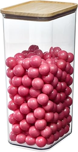 iDesign The Rosanna Pansino Collection - Recipiente de plástico reciclado con tapa, 18.2 tazas, 6.5 pulgadas de largo x 4.8 pulgadas de ancho x 12 disponible en Yaxa Guatemala