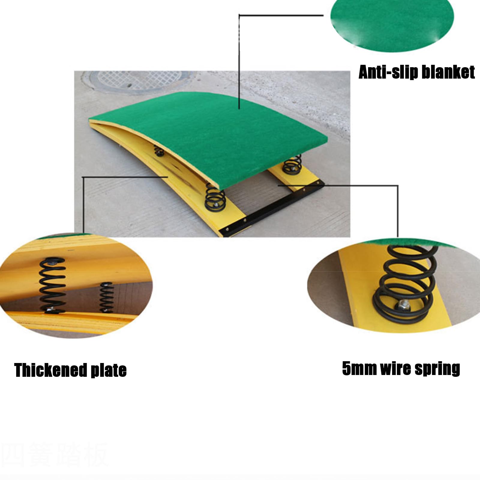 Robustes Gymnastik-Springbrett für sicheres Üben zu Hause, ideal für das Gewölben von Mini-Trampolin und Fitnesstraining