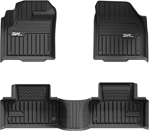 3W Alfombrillas negras de elastómero termoplástico, ajuste personalizado para Range RoverLand Rover Evoque 2011-2019 (no para convertibles), juego