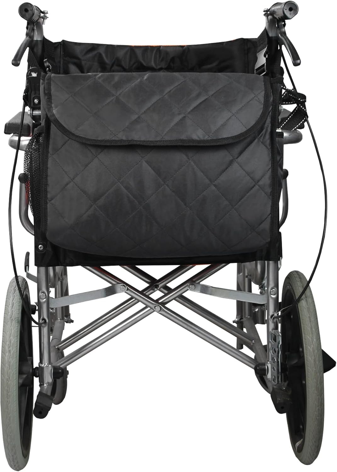 Mochila para Silla de Ruedas, organizadores de Almacenamiento para sillas de Ruedas para andadores, andadores, Scooters, Accesorio de Mano Grande para Colgar en la Espalda,Black