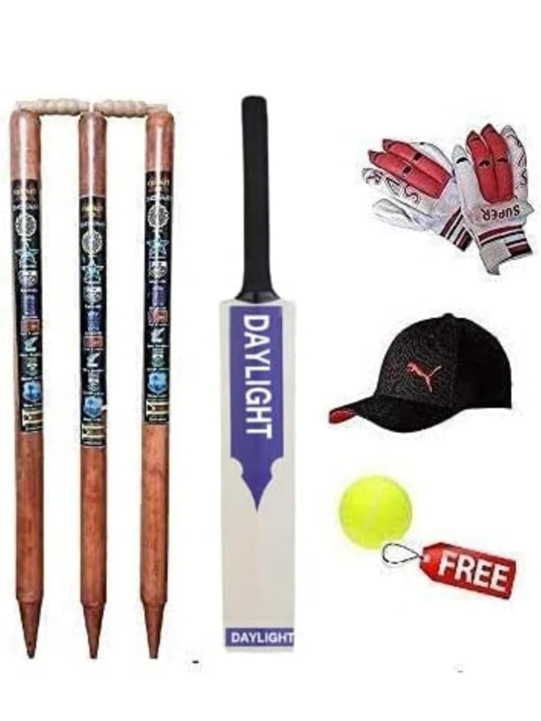 SRTL Z1 Wooden Cricket Kit for Boys and Girls Tennis Ball Combo for Age Group 12-14 Years, Size 5 (Note-Bat Sticker May Vary) (B0DCZD7S1Q) Amazon Price History, Amazon Price Tracker