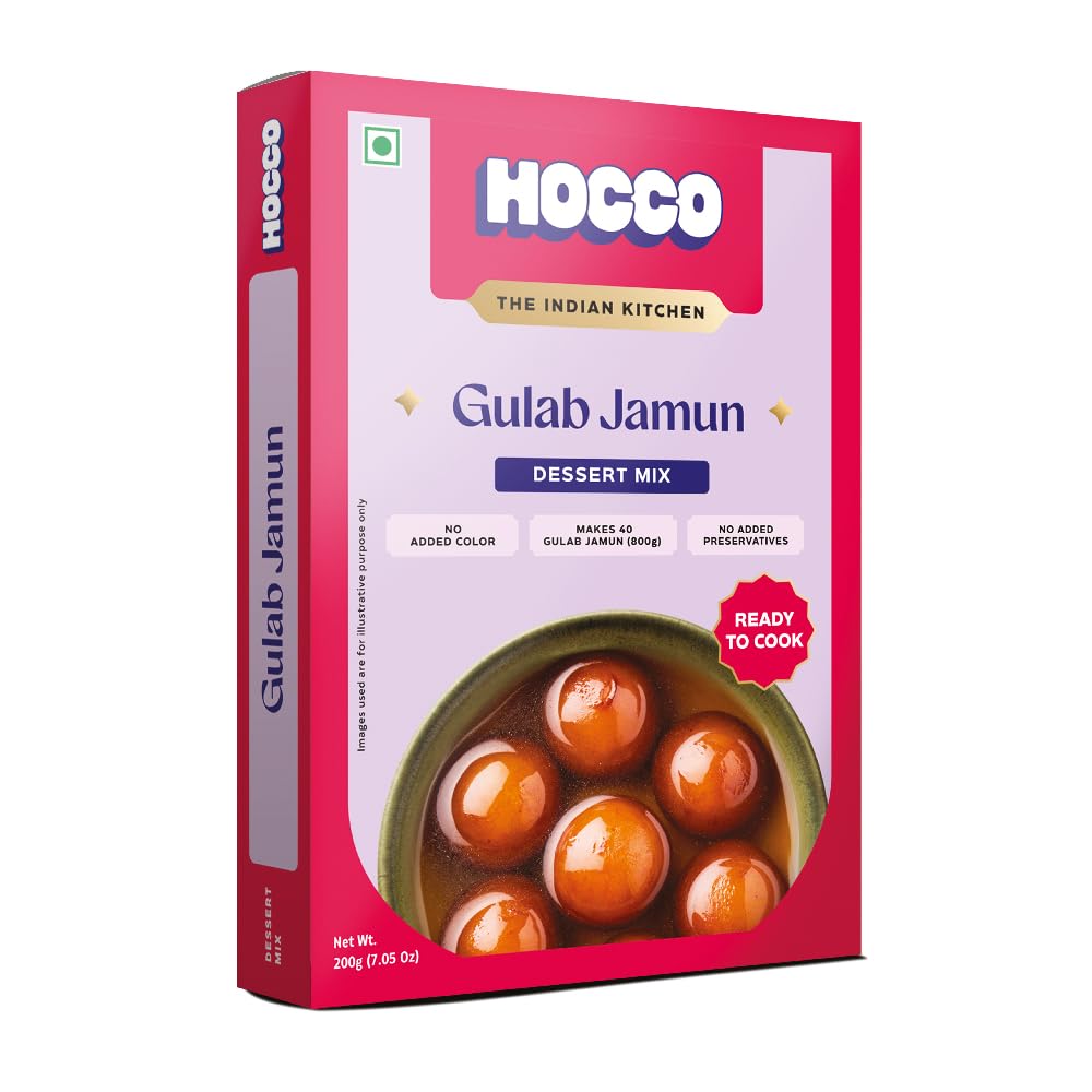 HOCCO Ready-to-Mix Gulab Jamun | Instant Dessert Mix | Makes Upto 40 Gulab Jamuns | Soft & Juicy Traditional Indian Sweet | Easy to Prepare | Perfect for Festivals and Celebrations - 200 Gm Pack - Image 4 thumbnail