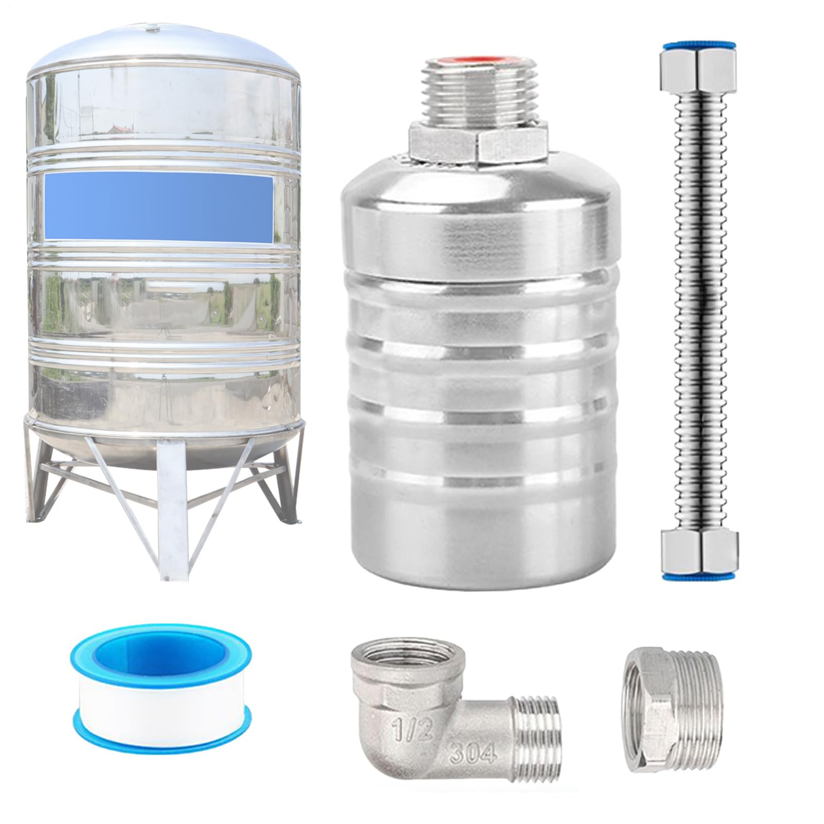 Robinet à flotteur automatique pour contrôle du niveau d'eau de réservoir agricole et élevage