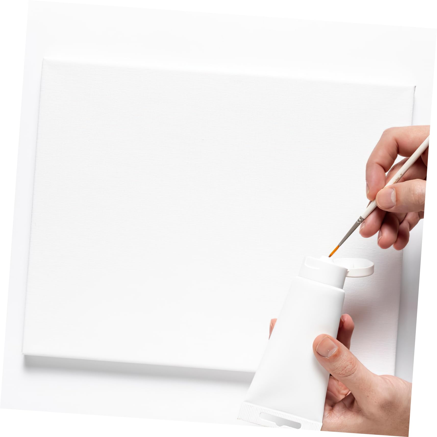 Panneaux de Toile Vierges pour Peinture, 6 Pièces, Bois Blanc