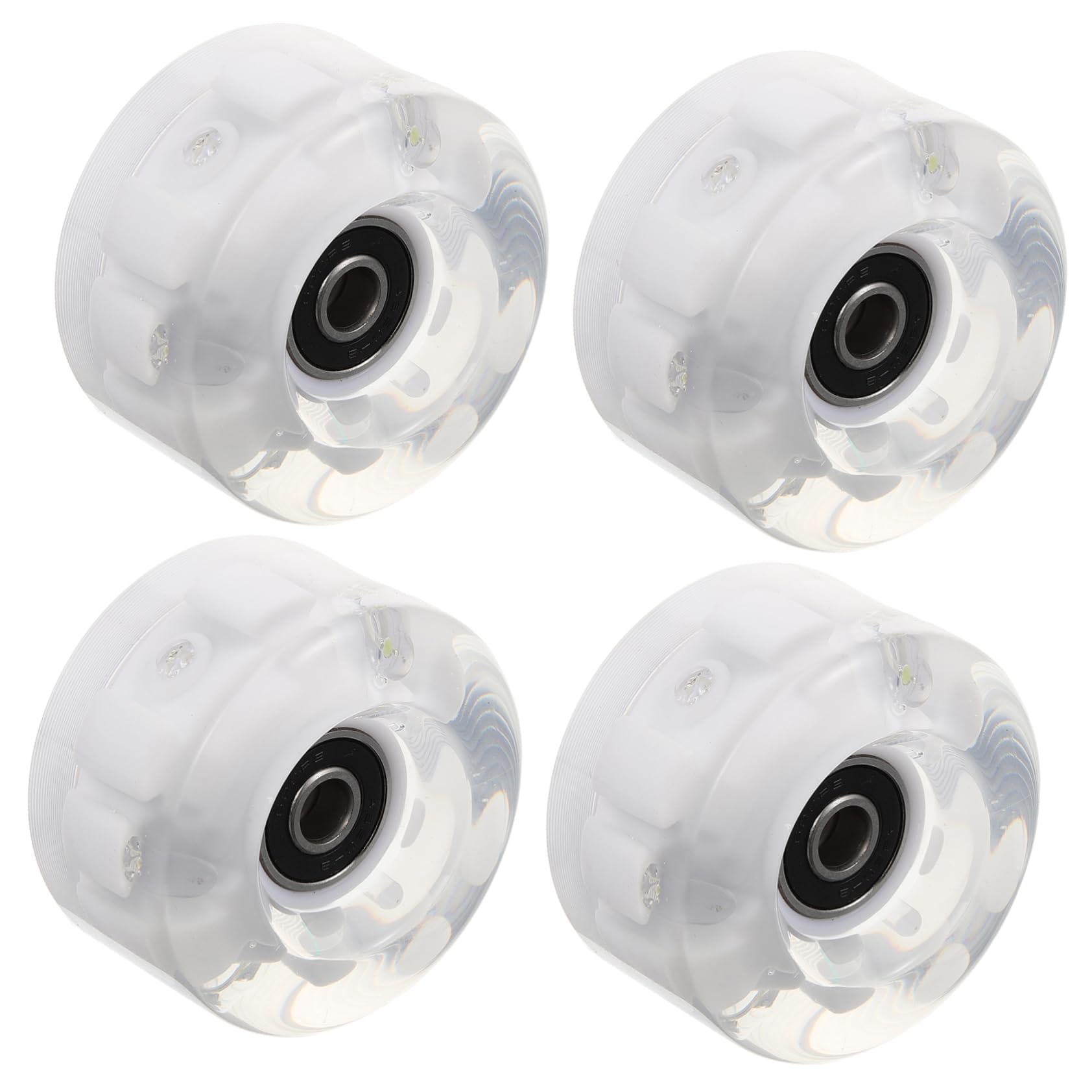 WHAMVOX Skate Shoes Wheels Light-up Wheels for Roller Skates Fashionable Design Easy to Install
