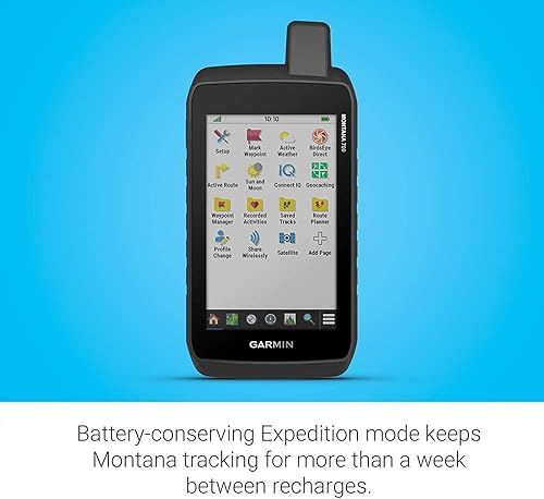 Miniatura 6 de Garmin Montana 700i - Navegador de pantalla táctil GPS resistente con tecnología inReach con paquete de banco electrónico Wearable4U Ultimate