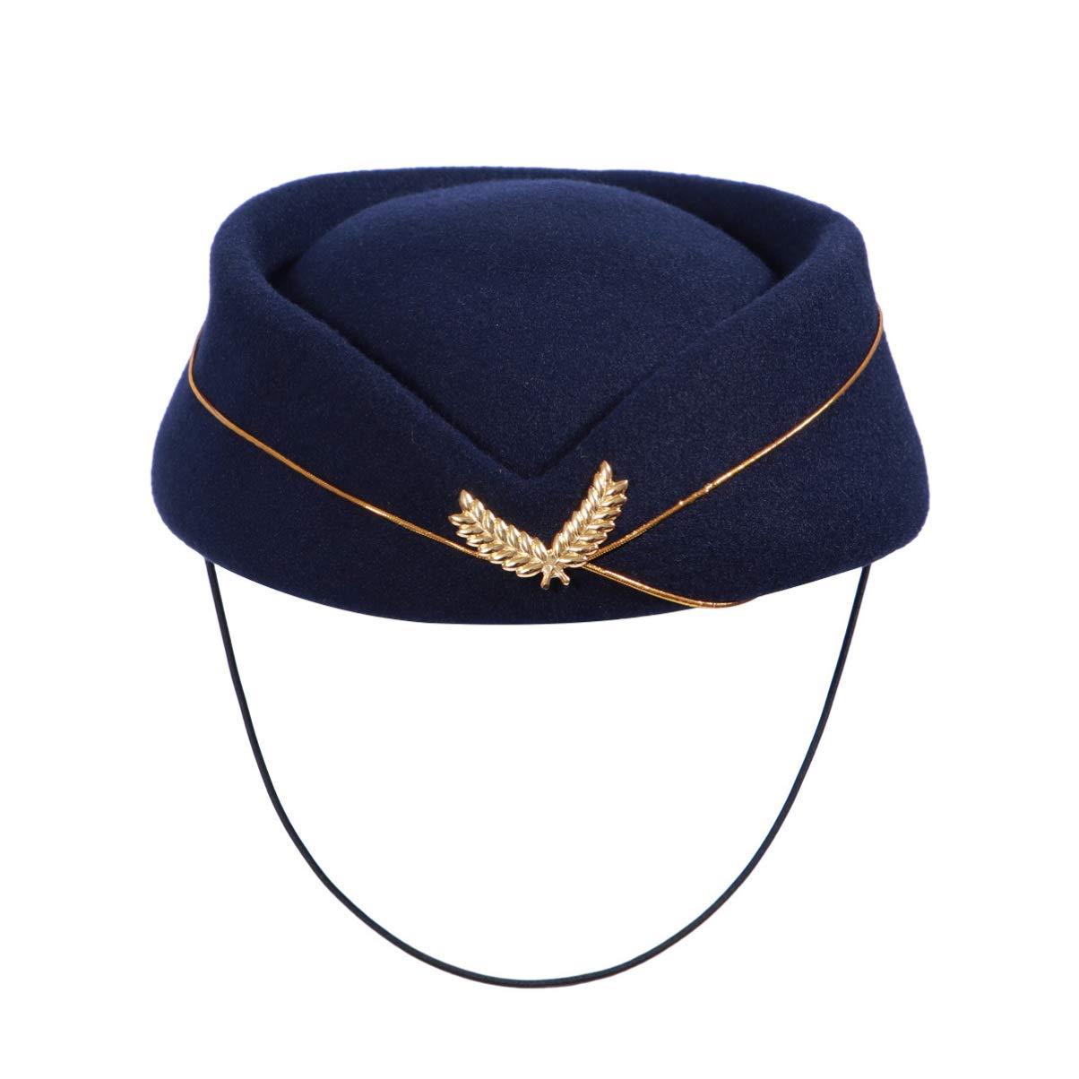 ABOOFAN Stewardess Hat Flight Attendant Hat, for Costume Costume Accessories for Women Girls- Size M (Red)