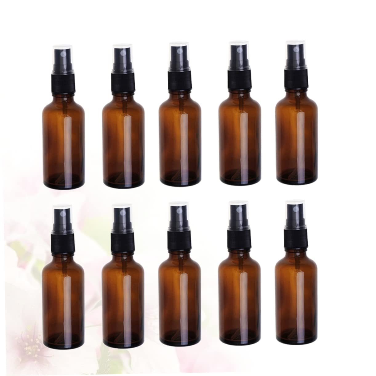 VALICLUD 20pezzi Flacone Spray Vuoto Vetro Bottiglia Spray Portatile da Viaggio per Cosmetici Olio Essenziale Flacone Cosmetico da Viaggio Marrone
