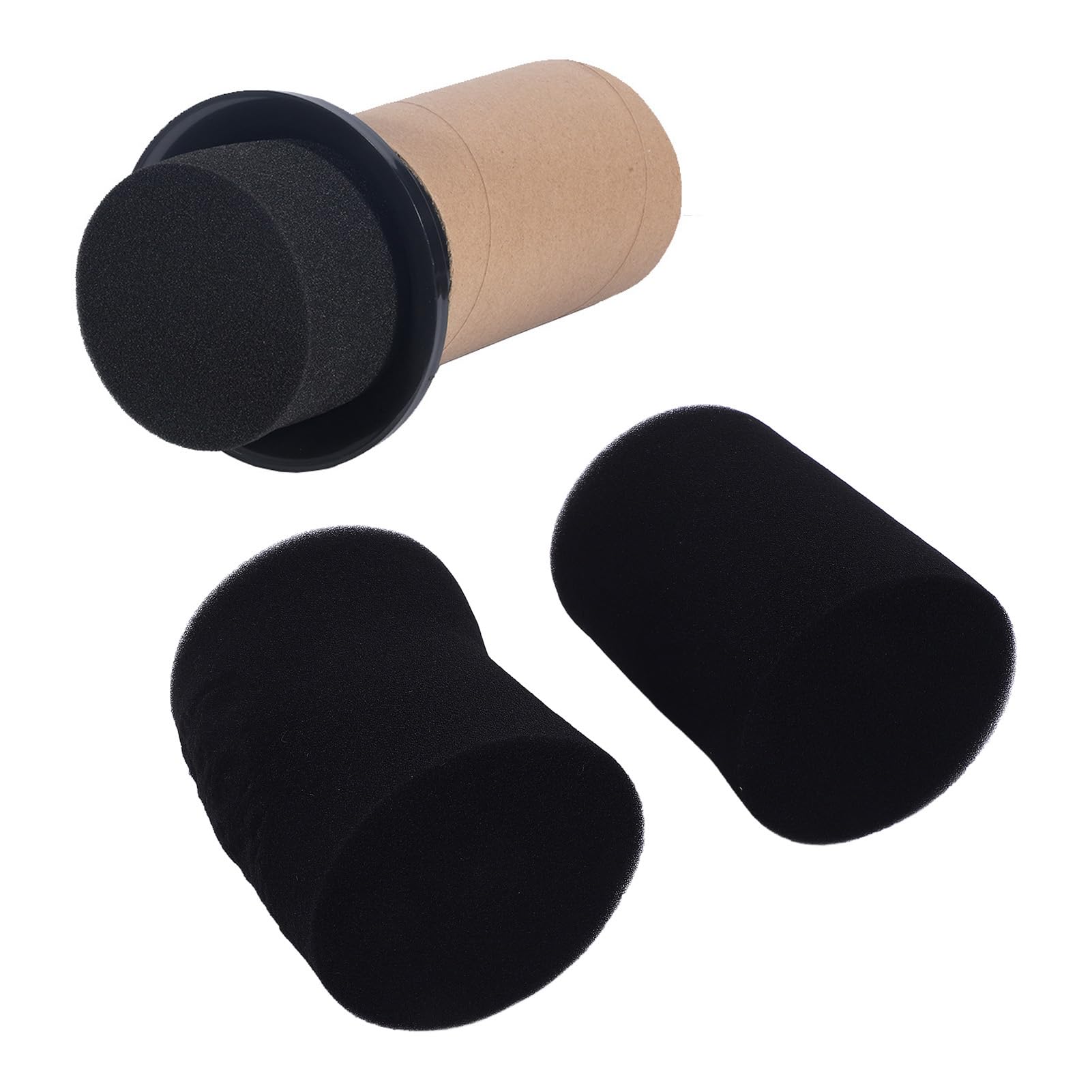 4pcs Speaker Port Tube Foam, Improved Bass Response Air Vent Sponge Replacement Speaker Port Tube Sponge 95mm Diameter 100mm Height, for Loudspeaker Box