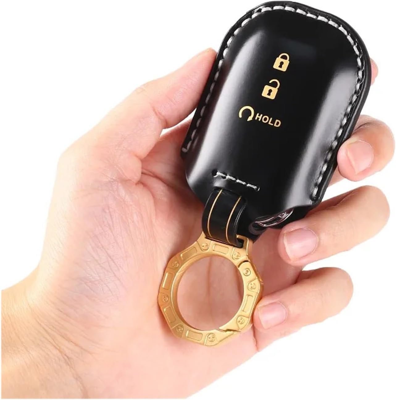 Genuine Leather Key Cover Protective Shell Compatible With Honda CR-V Breeze ZR-V HR-V Avancier UR-V 2023 Car Accessory(5 Buttons -14)