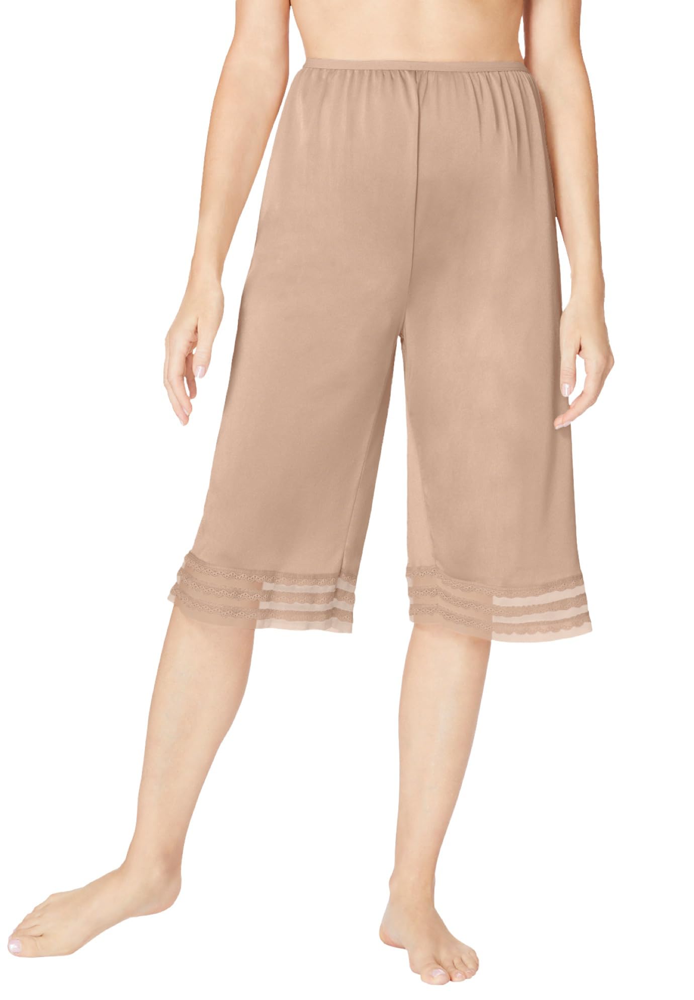 Comfort Choice Plus Size Snip-To-Fit Culotte