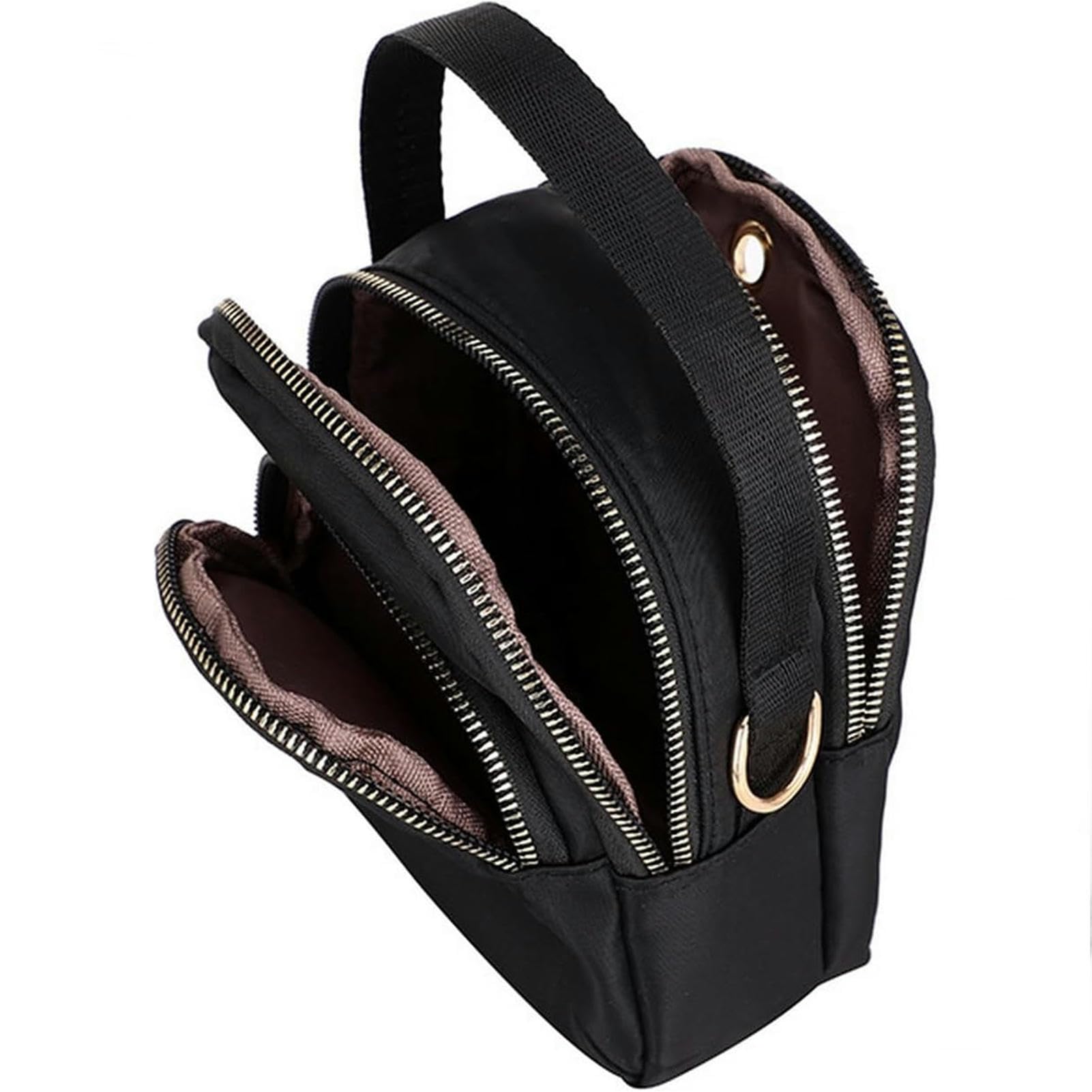 Borsa Donna Tracolla Sacca da Donna A Traversa in Nylon Borsa da Donna Casual Spalla Portatile Cambio Leggero Sacca di Stoffa-Red-a