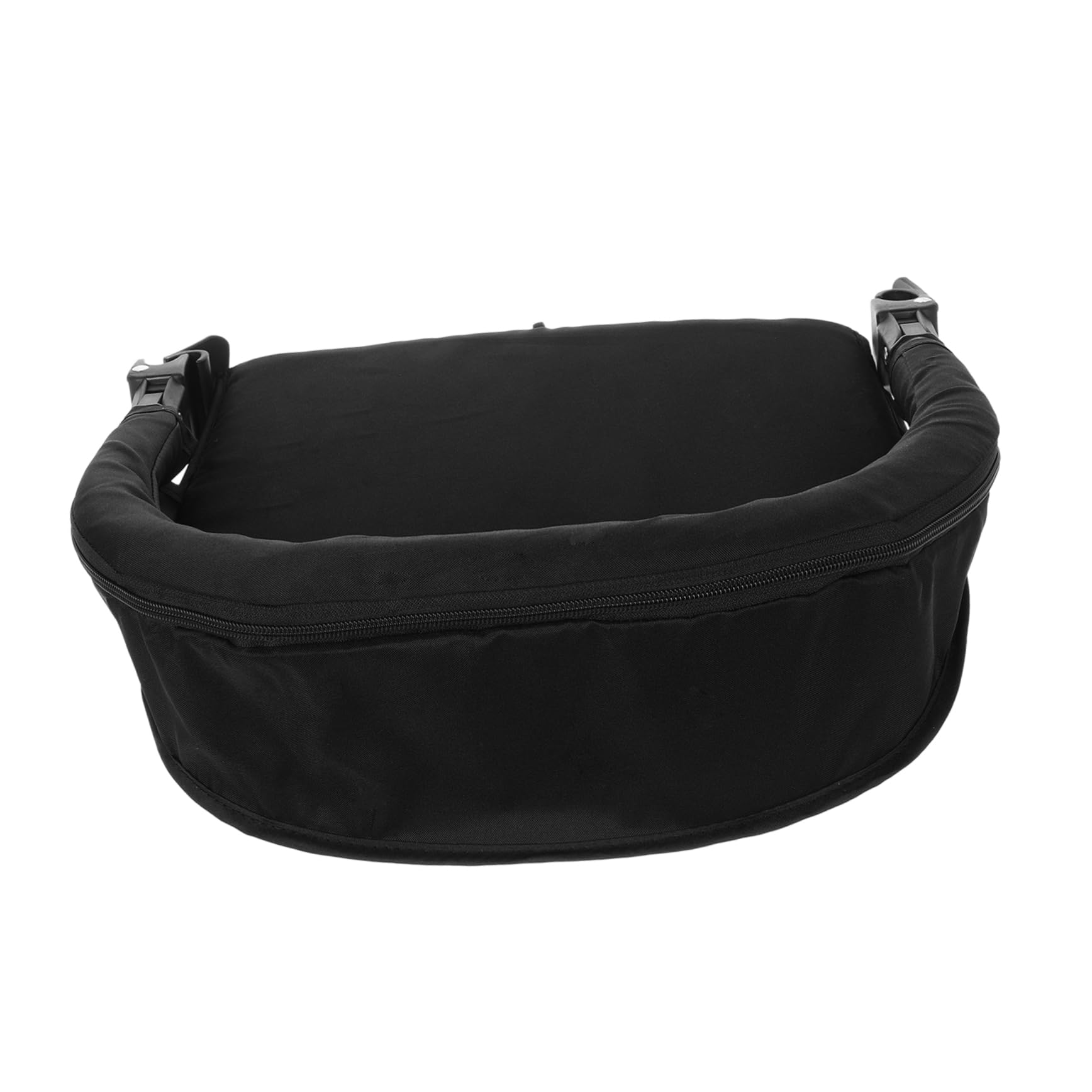 Hemobllo Reposapiés del Cochecito para Ñiño Extensión Ajustable y Reposabrazos de Seguridad, Fácil Instalación y Material de Tela Negro