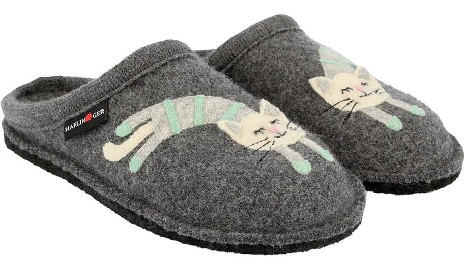 HAFLINGER Unisex-Adult Katze Slipper - Main Image