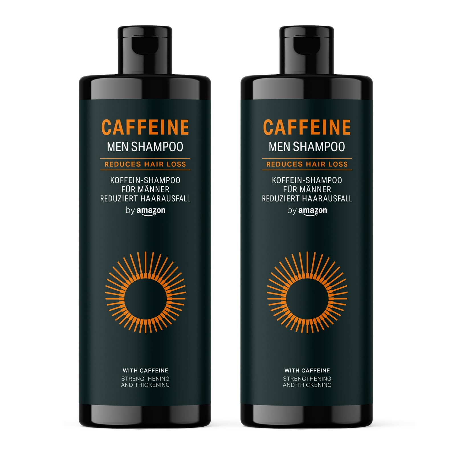by Amazon Herrenshampoo mit Koffein, 2 x 400 ml