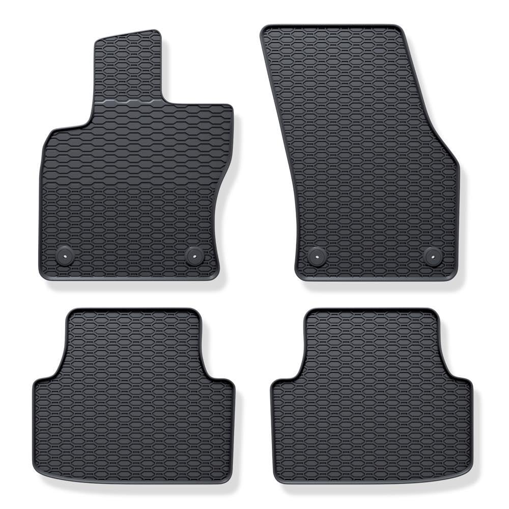 Mossa Alfombrillas Goma aptas para VW Tiguan II SUV 2016-2024 4 uds. Negro