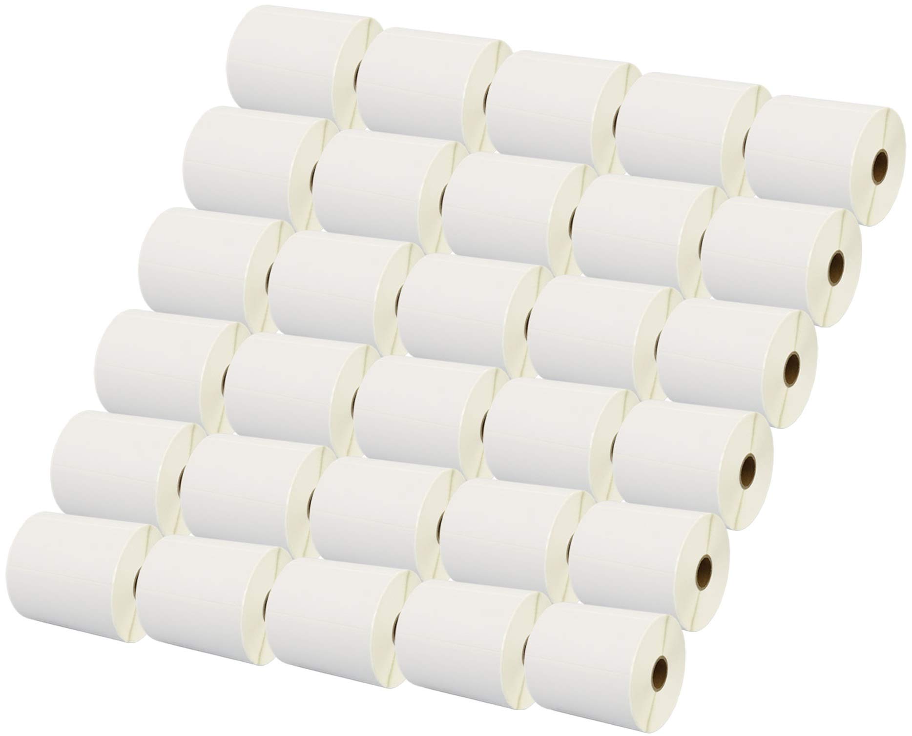 30 Compatible Rolls 100mm x 50mm White Direct Thermal Labels for Zebra GK420d GK420t GC420d GX420d GX420t GC420t GX430t GT800 LP2844 TLP 2844 Citizen CL-S521 CL-S621 CL-S631 (1000 Labels per Roll)