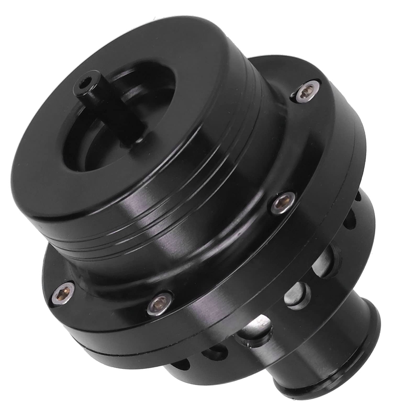 Válvula de Descarga de turbina válvula de Descarga Universal de Aluminio de 25 mm Turbo Bov para Focus RS MK1 / Escort Cosworth/Sierra Cosworth(Negro)