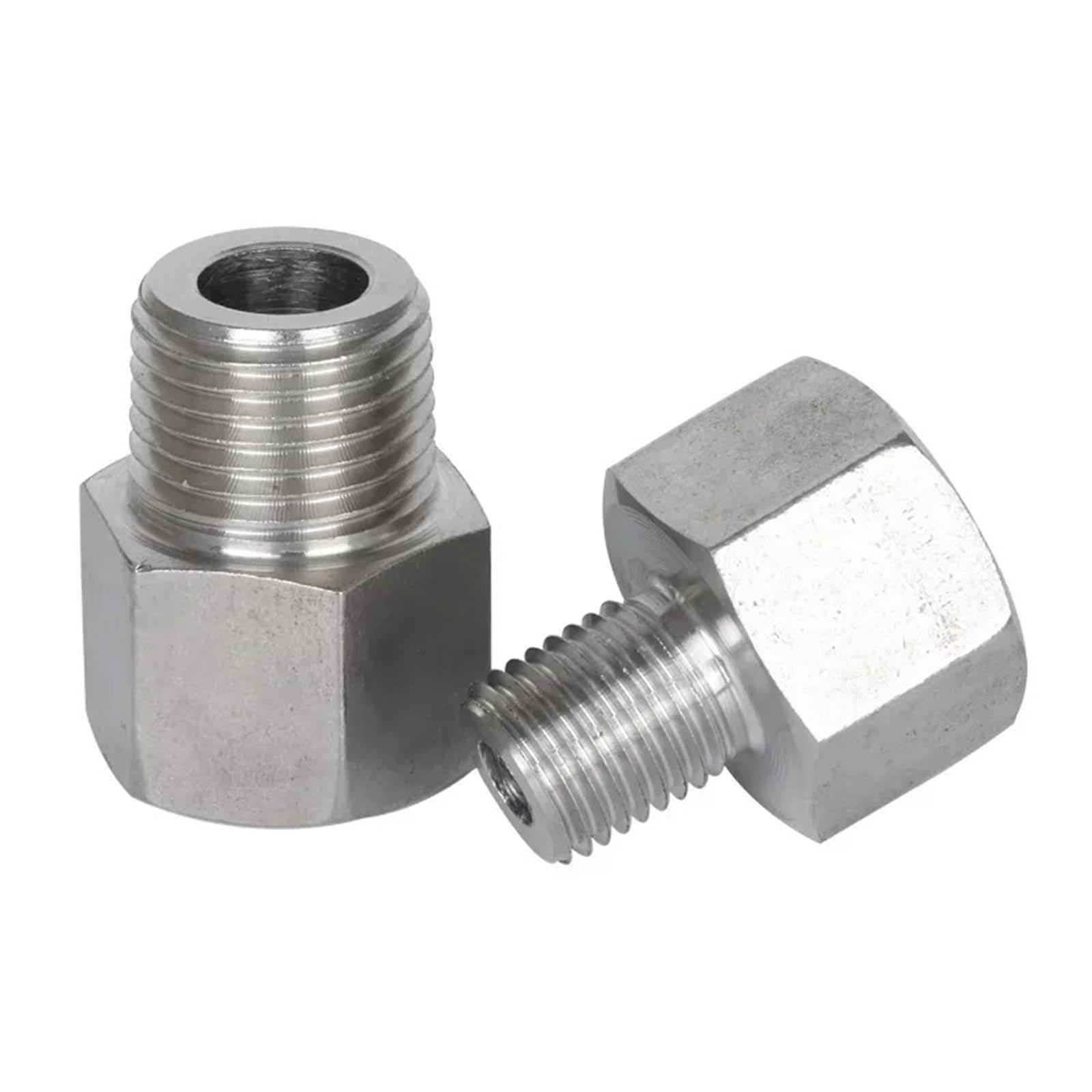 Ruajogynvm Women's One Color M18 M20 X M6 M8 M10 M12 M14 M16 1/8" 1/4" 3/8" 1/2" 3/4" 1" Male Thread Stainless Steel High Pressure Pipe Fitting(M20x1.5 To M8x1)