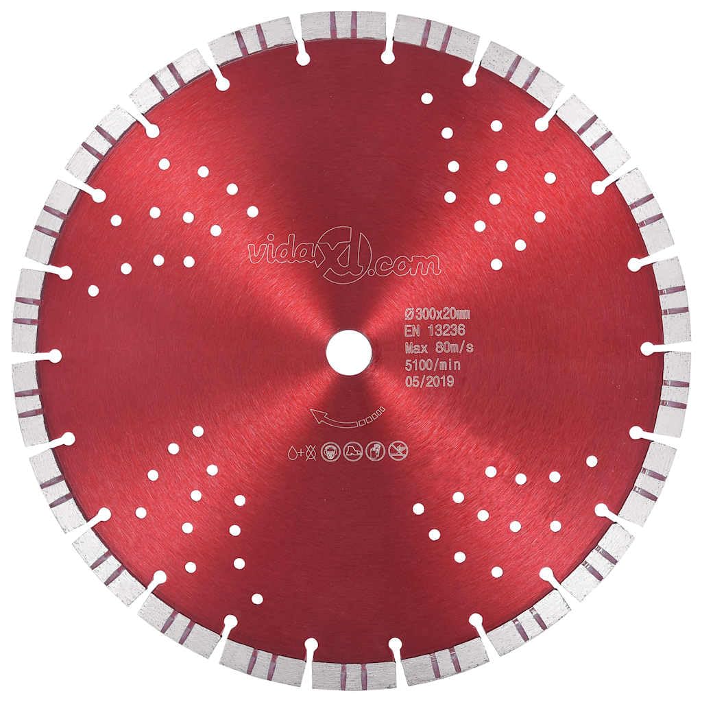 Disco da taglio diamantato Turbo 300 mm/20 mm per calcestruzzo
