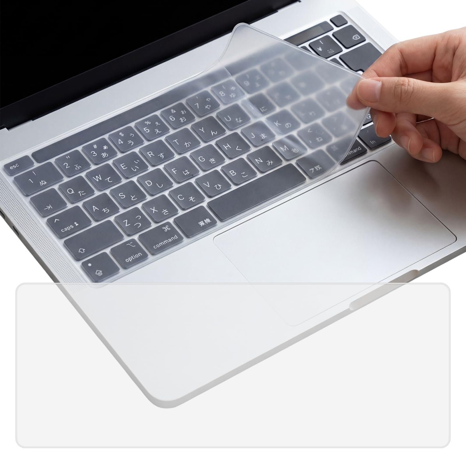 ANYTOP キーボードカバー ノートパソコン キーボードカバー 極薄透明 防汚防塵防水 PCキーボード用カバー 多機種対応 NEC/Toshiba/Surface/MacBook/Dynabook/DELL/HPなど用キーボード保護カバー (13〜14インチ)