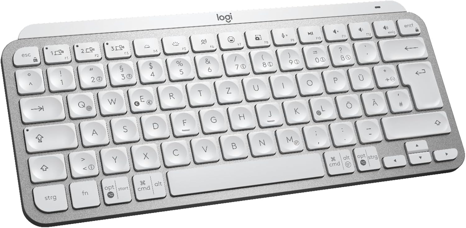 Logitech Bluetooth MXKEYS MINI WRLS ILLUMINATO KB GRIGIO PALE - DEU - CENTRALE