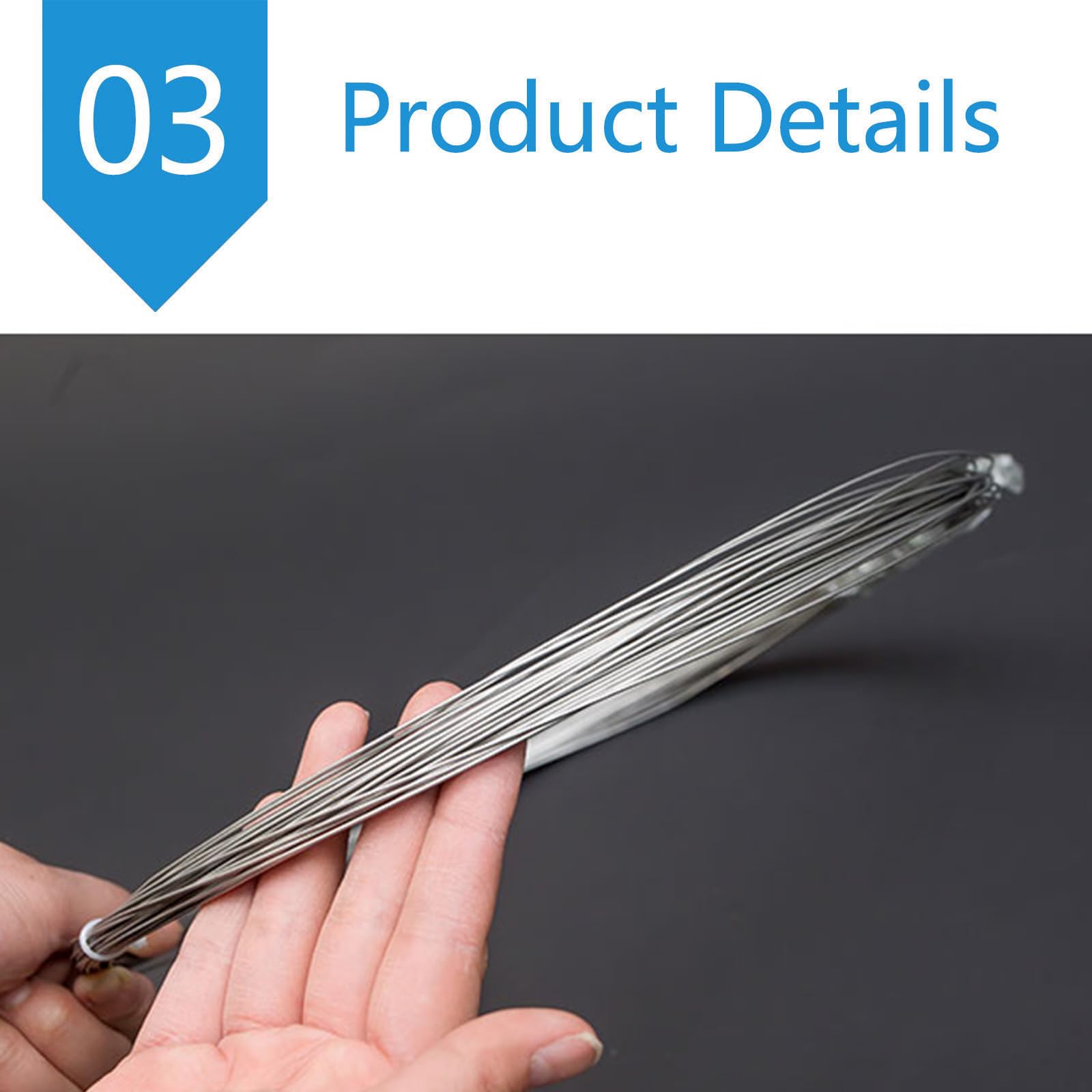 Câble à mémoire de forme en nitinol - Câble pré-formé de 1 m pour des expériences d'instrumentation | Haute résistance à la chaleur et super élasticité (0,6 mm)