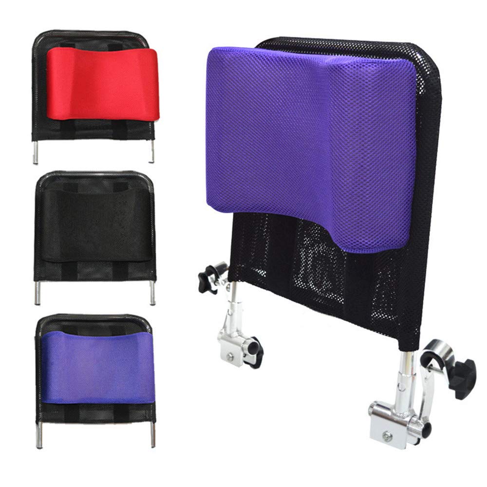 Reposacabezas con Soporte para el Cuello para Silla de Ruedas, cojín portátil para reposacabezas, reposacabezas Universal Ajustable para Silla de Ruedas de 16 a 20 Pulgadas, Color Morado