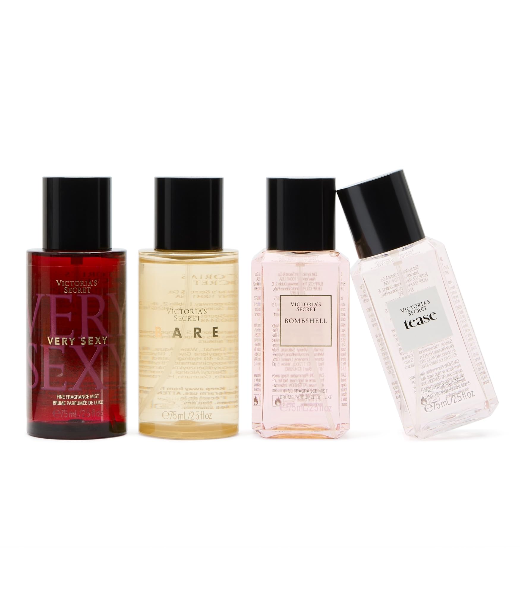 Victoria's Secret Fine Fragrance Mini Mist Gift Set, 4 Piece, Assorted Scents