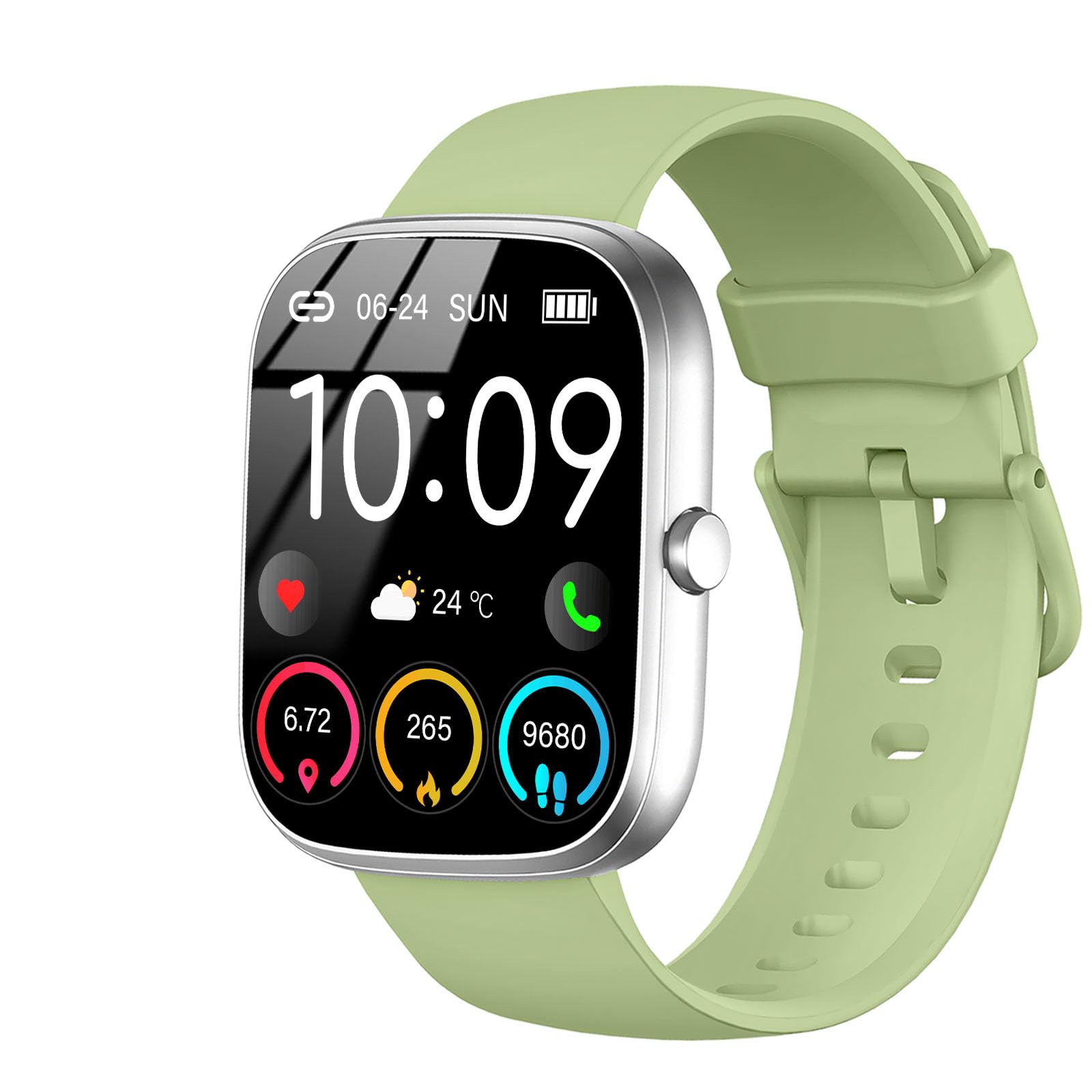 Reloj Inteligente Hombre Mujer, 1.91'' Smartwatch con Llamadas Bluetooth, 110+ Modo Deportivos Pulsera Actividad con Pulsómetro/Monitor de Sueño/Podómetro,Impermeable IP68 Smart Watch para Android/iOS