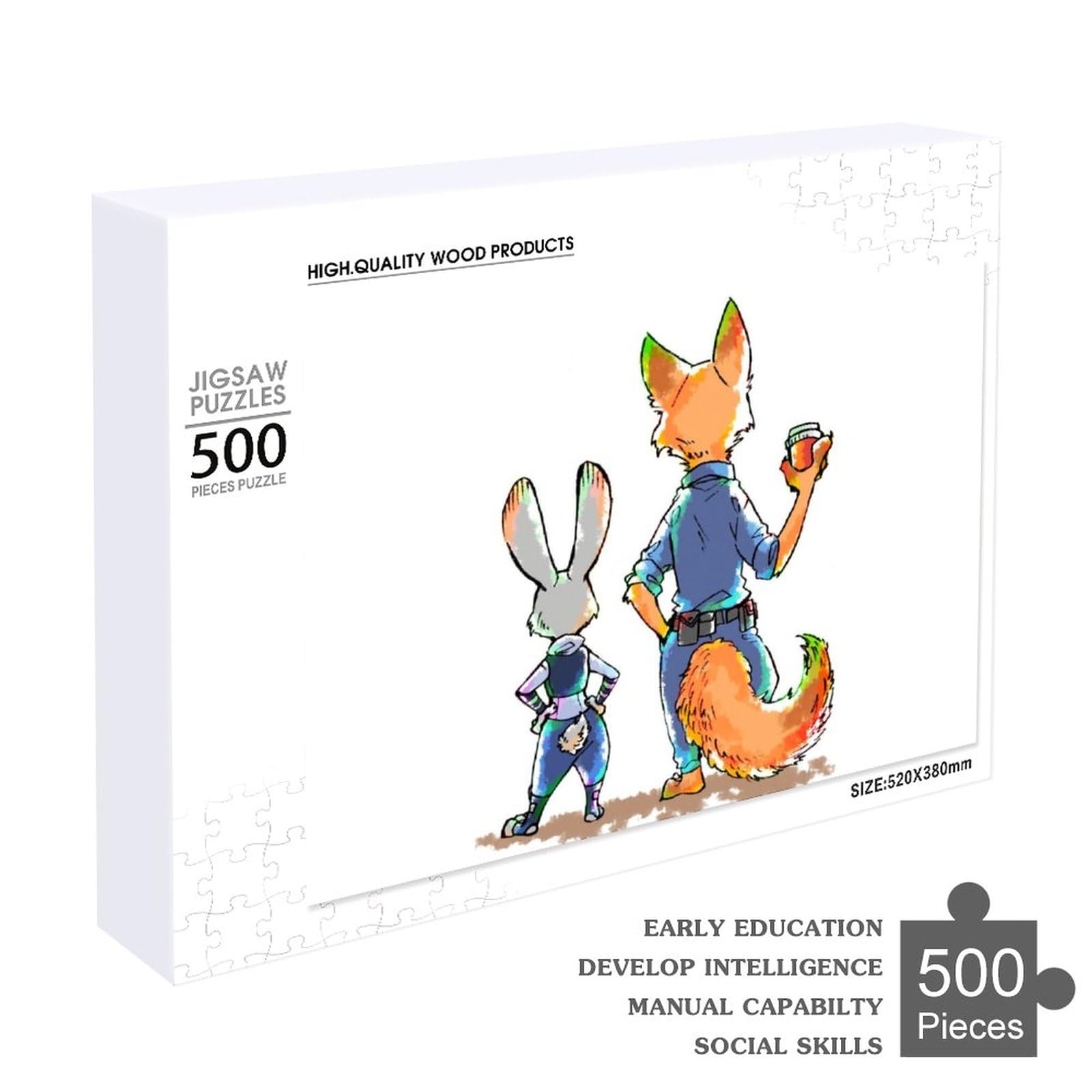 Amazon | ジグソーパズル 木製パズル ズートピア (2) 500ピース 1000