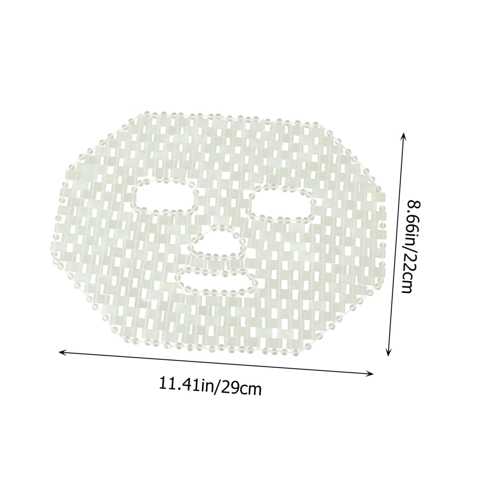 Hohopeti Natürliche Jade Massagemaske für Zuhause zur Linderung von Muskel und Bruxismus Schwellungen Grüne Hautpflege Maske für Entspannende Beauty Anwendungen