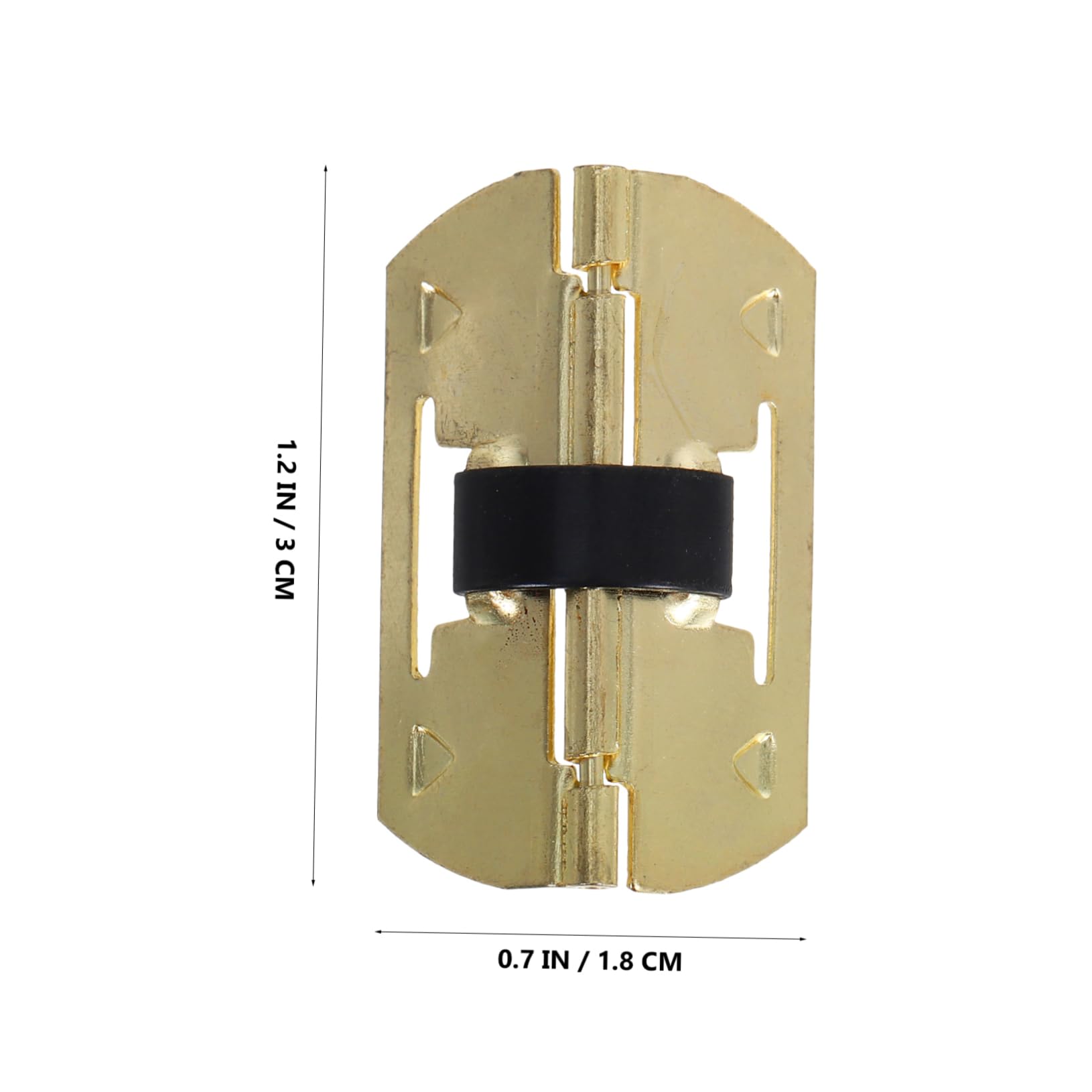 FOYTOKI Wooden Box Hinges Metal Spring Hinges for Crafts Easy to Install for Decorative Boxes