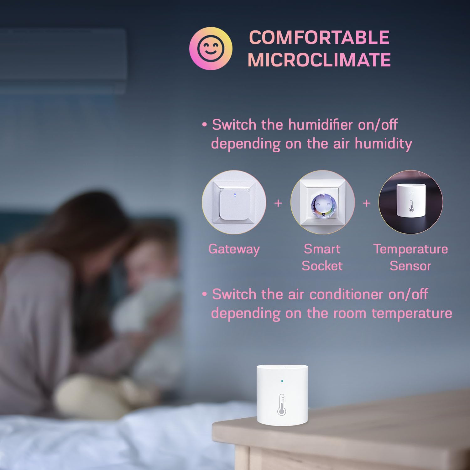 Nous E5 Czujnik temperatury termometr Alexa ZigBee, inteligentny termometr higrometr, czujnik temperatury Alexa inteligentny termometr domowy, TUYA smart life ZigBee2MQTT
