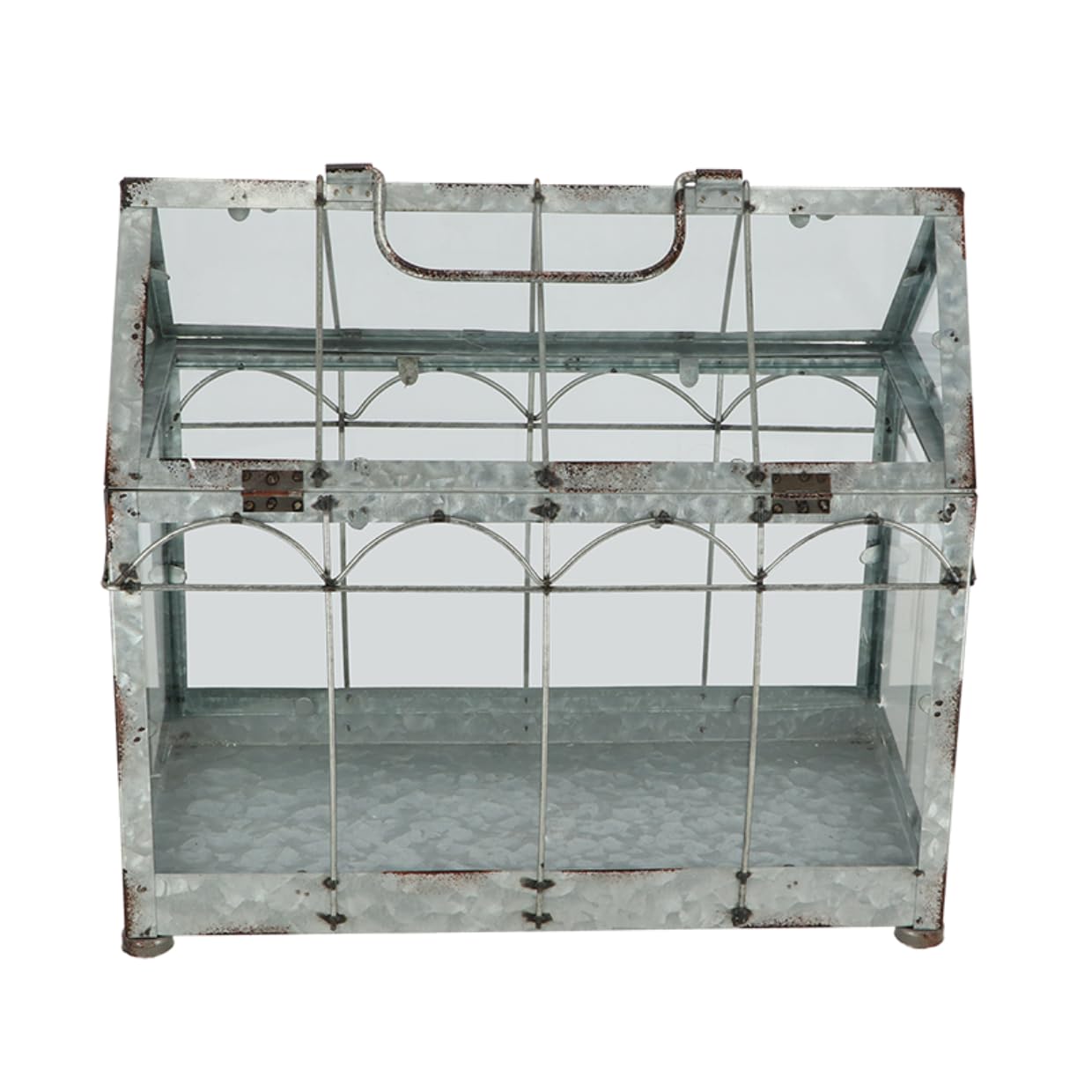 Esschert Design USA Serre de Table Style Vintage ZB22 - Argenté